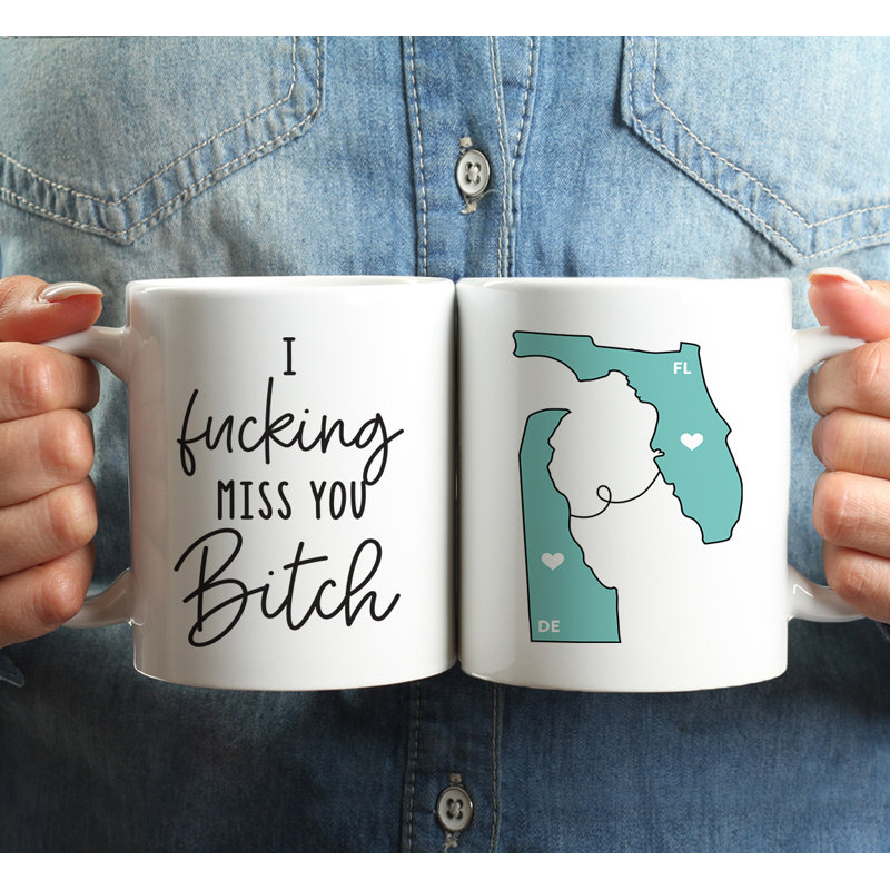 Ceramic Coffee Mug, Florida And Delaware
