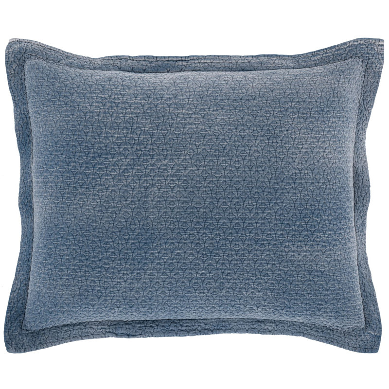 Hawley Matelasse Sham, Indigo, Standard