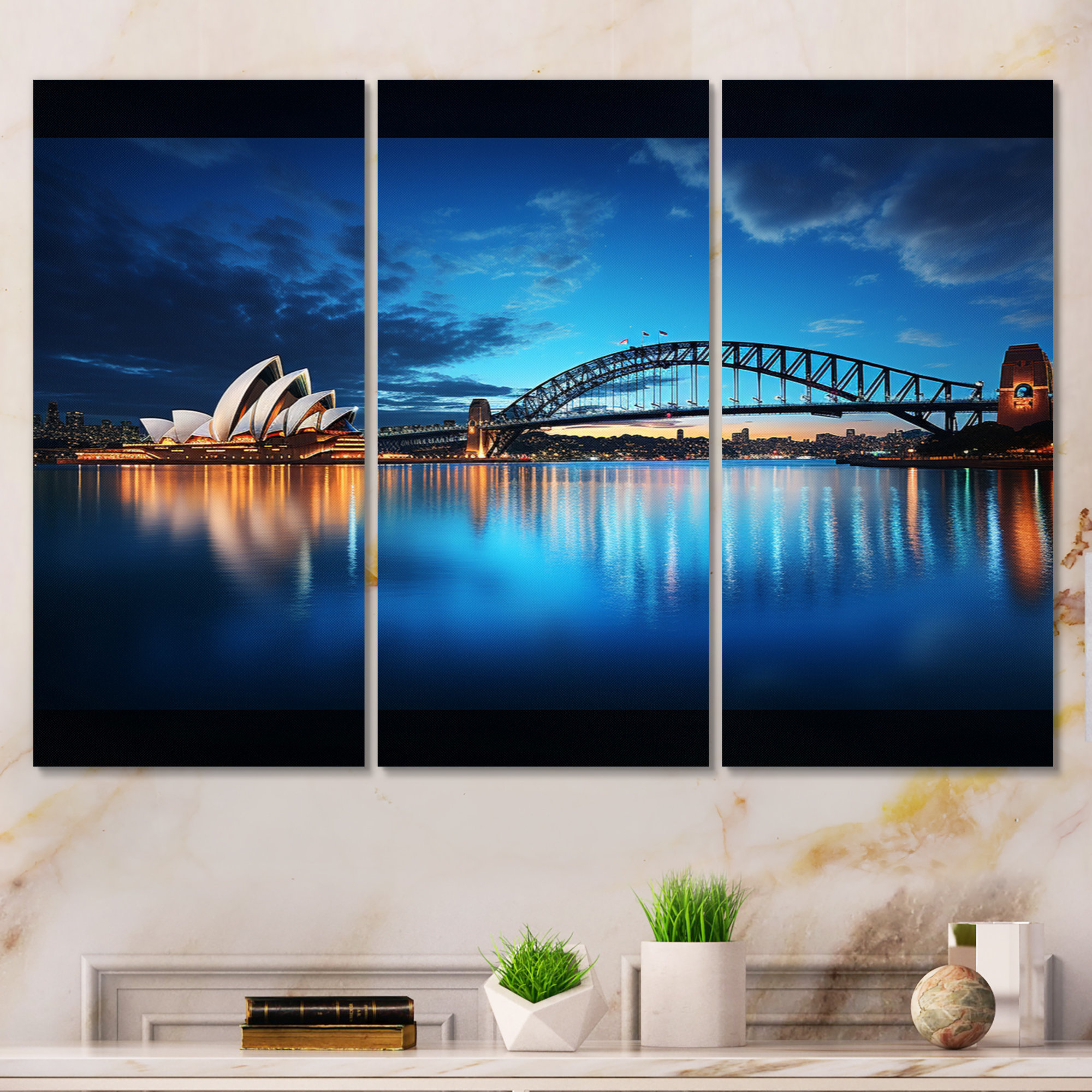 Ebern Designs Australia Sydney Icons III - Australia Canvas Wall Art ...