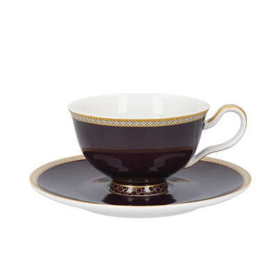 Teas & C's Kasbah Handmade Porcelain China Porcelain Teacup and Saucer