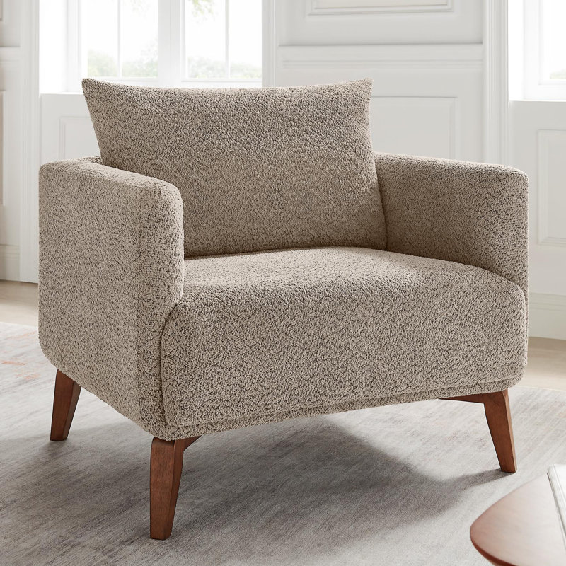 Chaise avec accoudoirs rembourrés 37 po, Chameau