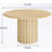 Round Dining Table with Fluted Pedestal Base