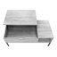 Table basse, L 42 po, rectangulaire, cocktail, plateau relevable, métal, contemporain, moderne-425494760