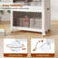 Armoire de rangement pliable à 2 niveaux - Organisateur pliable en plastique PP robuste pour placard, chambre à coucher, garage et dortoir, aucun outil nécessaire, facile à ranger