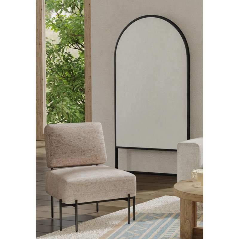 Johnell Metal Rectangle Floor Mirror