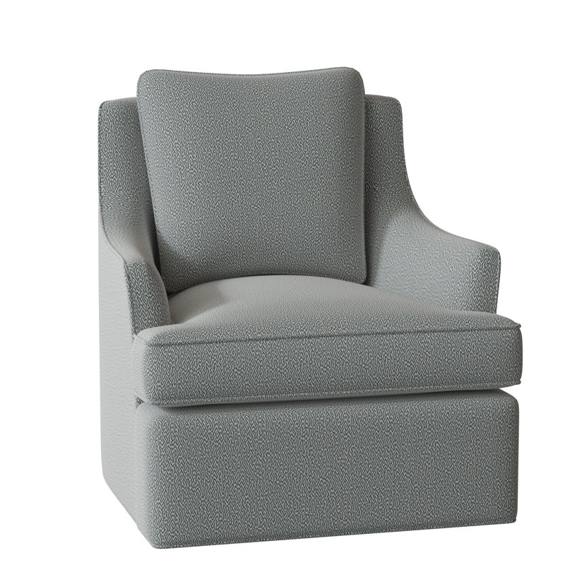 Bradley Swivel Armchair, Maya Cyan