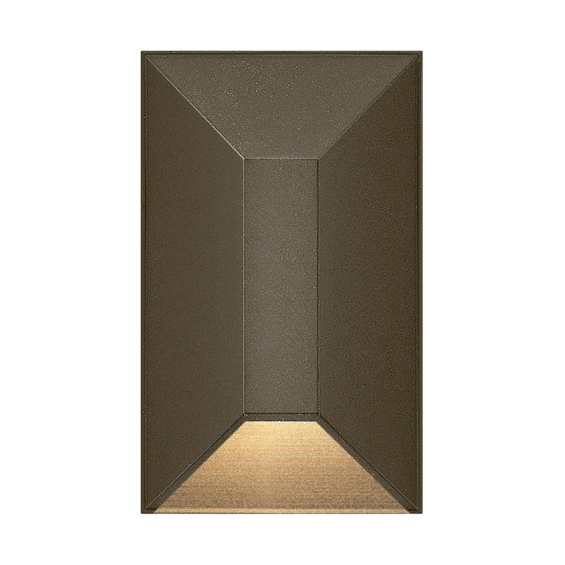 Hinkley Nuvi Rectangular Deck Sconce, Brown