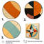 «Midcentury Compass», abstrait géométrique rétro sur toile-780827192-780827183