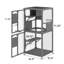 Enceinte d'extérieur de 31,5 po avec roulettes Catio