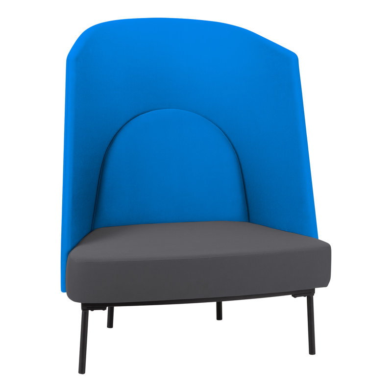 Fauteuil à oreilles Wingback, Blue/Grey