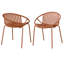 Ensemble de 2 chaises de salle à manger de patio-1952251164