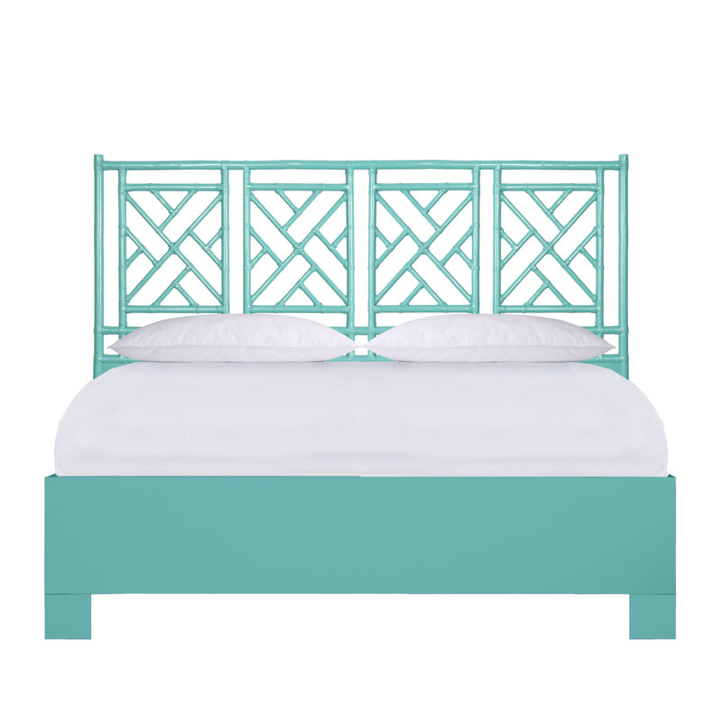 Lit plateforme Chippendale, Turquoise, Très grand californien