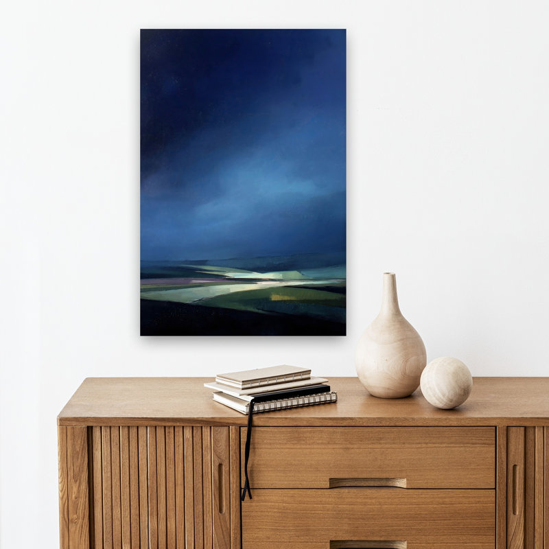 Dark Moody Sky Abstract Contemporary Wall Art