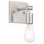 Applique murale 1 lumière Virgin - finition acier brossé-1372202396