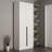 Modern Hall Stand in White, 35.4 x 82.7 x 13.8 inches | 100% Melamine Coated Particle Board with 0.7-inch Thickness | Stylish & Functional Storage Solution for Entryways, Durable and Elegant Design
