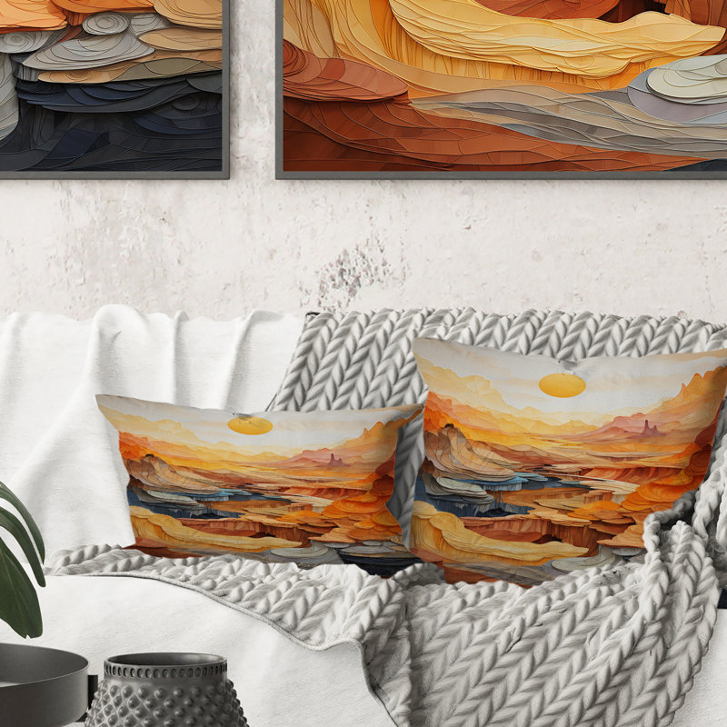 Coussin Bold Landscape Canyon Desert II - Canyon