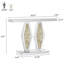 100cm Glass Top Console Table-289636344