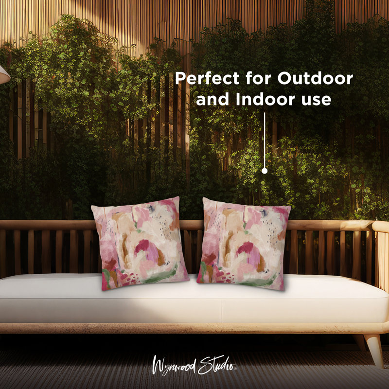 Abstract Outdoor Throw Pillow