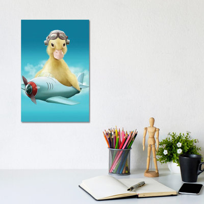 Pilot Duck by Adam Lawless - Wrapped Canvas Gallery-Wrapped Canvas Giclée