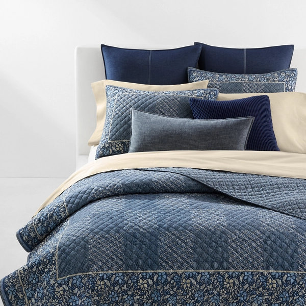 Kempner Navy Throw Pillow, Navy