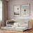 Upholstered Daybed With Trundle And Wood Slat-1420399140