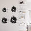 Décoration murale en métal loup et pin, décoration murale abstraite moderne minimaliste-94207954-94207955