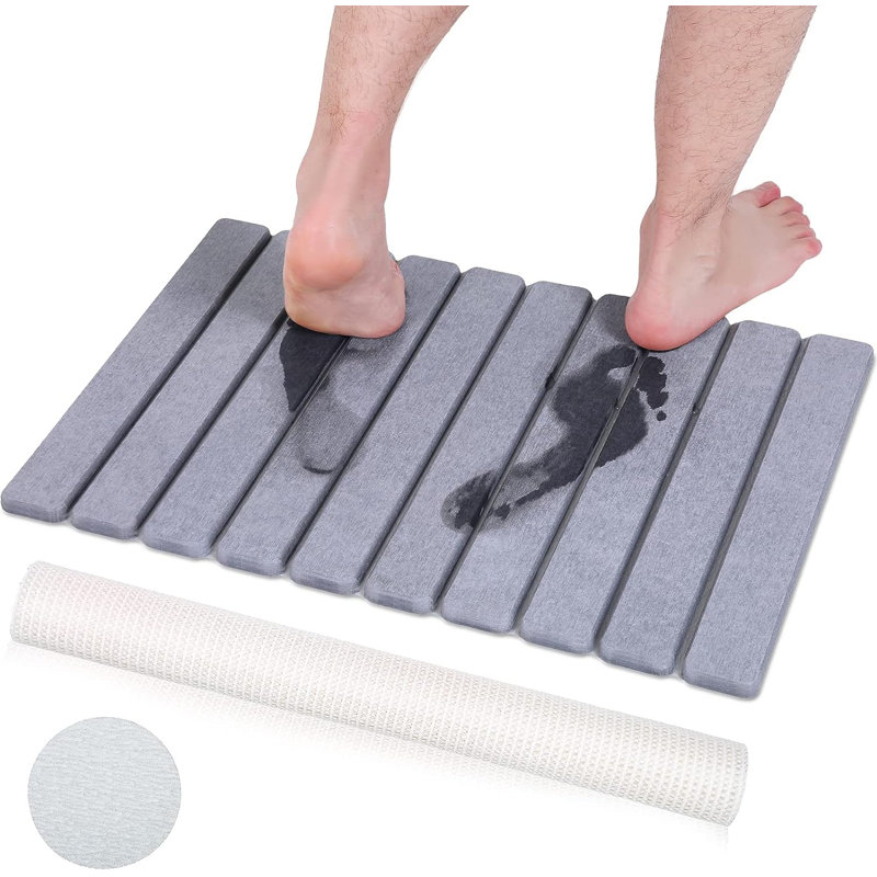 Tapis de bain Chiquetta avec envers antidérapant
