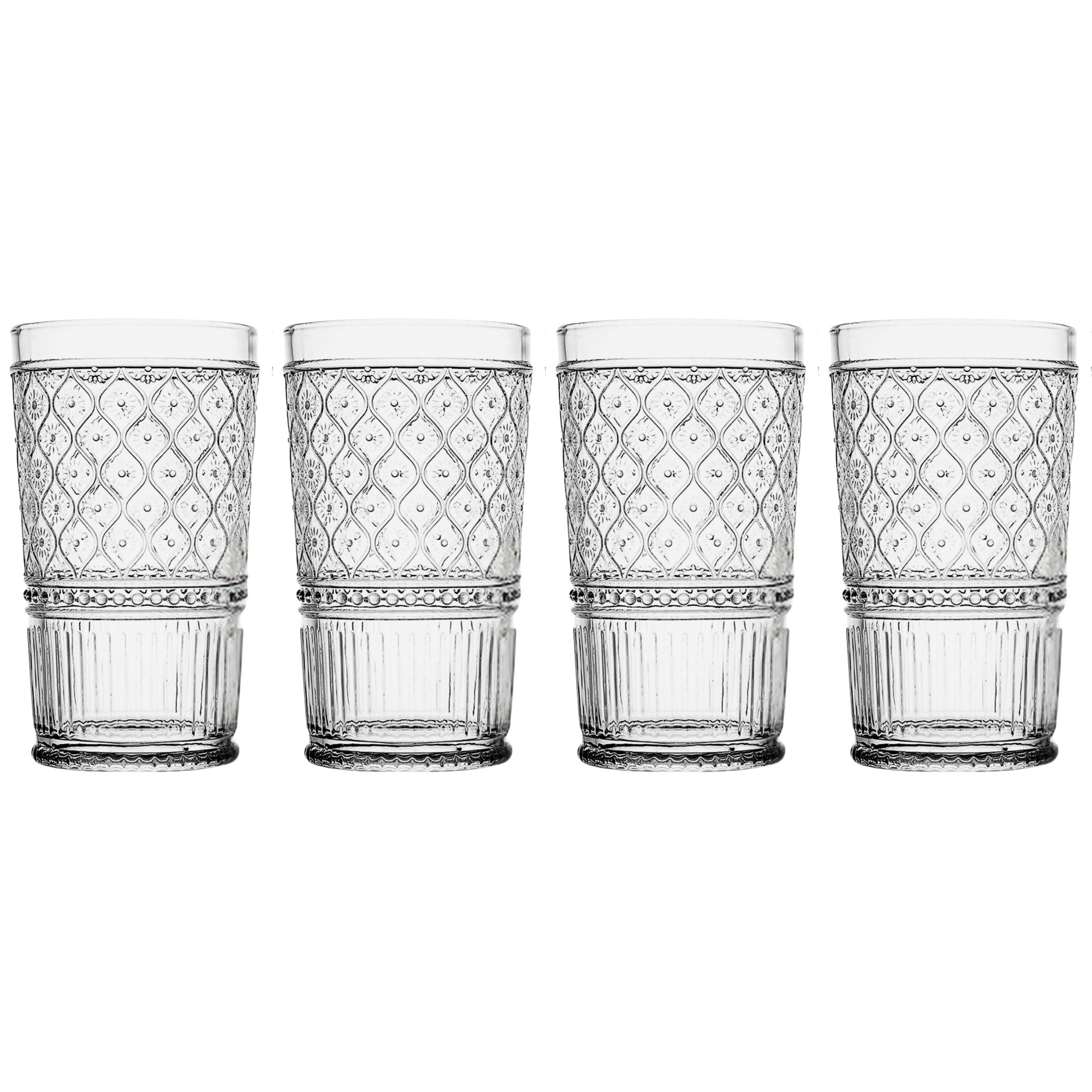 Godinger Silver Art Co Claro Highball Glasses, 17 oz. & Reviews | Wayfair