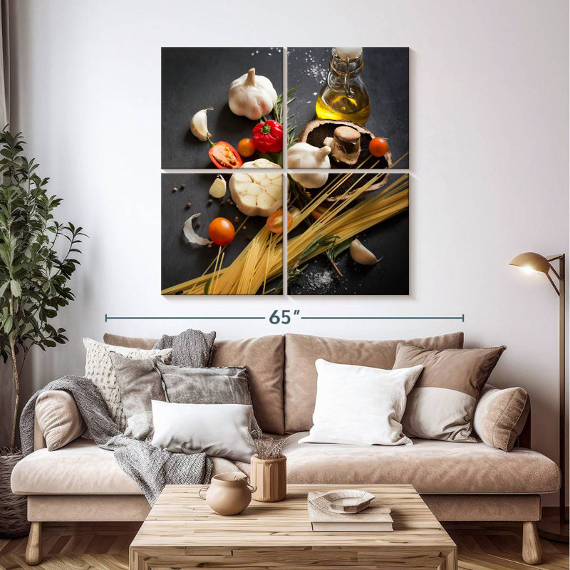 Yarlin Italian Spaghetti Recipe, 45" H x 45" W
