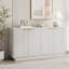 Buffet moderne avec rangement, grand buffet cannelé avec tablettes réglables Modern-132448617