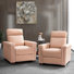 Fauteuil inclinable en cuir véritable 36,02 po Adela
