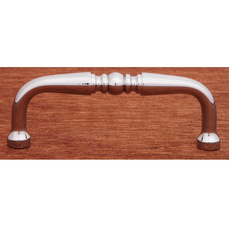 Polished Chrome Solid Brass Modern Arch Pull Bar