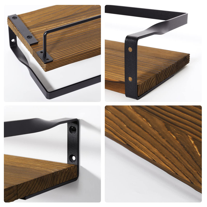 Bellah Floating Shelf, Rustic Brown
