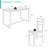 Dristi 4 - Person Double Pedestal Dining Set-485459263-485459201-485459202