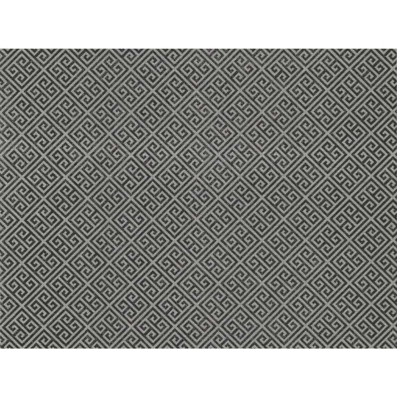 Rouleau de papier peint L 27 pi x l 27 po Grecian, Argent / noir