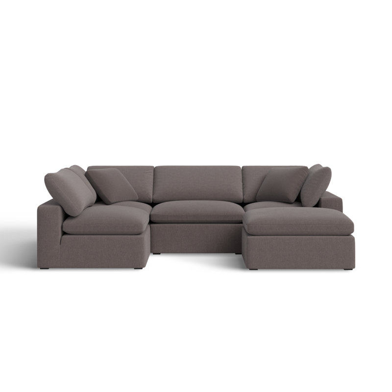 Calana Modular Sectional, Slate, 5 Piece
