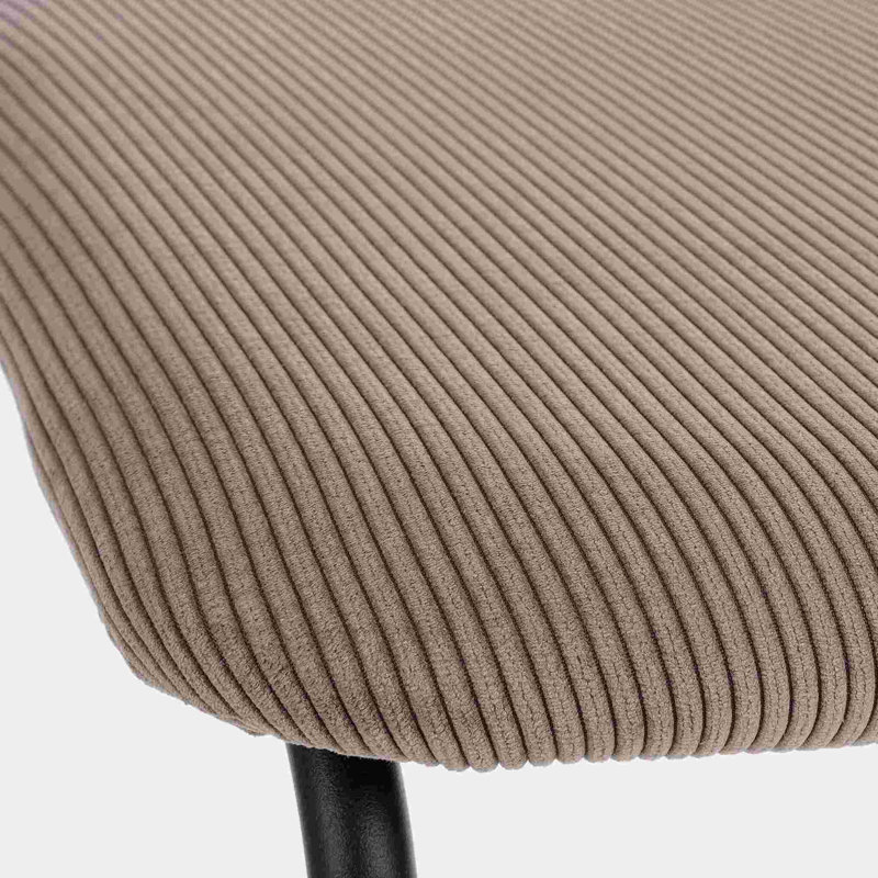Rumson 40cm H Velvet Upholstered Side Chair, Beige