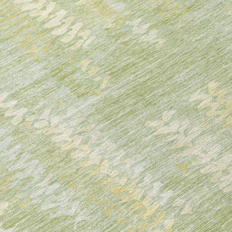 Machine Washable Indoor/Outdoor Chantille ACN2892 Striped Rug, Sage, 5' x 7'6"