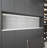 Glass Metallic Wood 4'' W x 12'' L Glass Subway Singular Tile-90754156