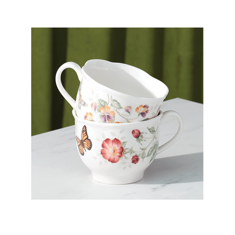 2 Piece Latte Coffee Mug Set