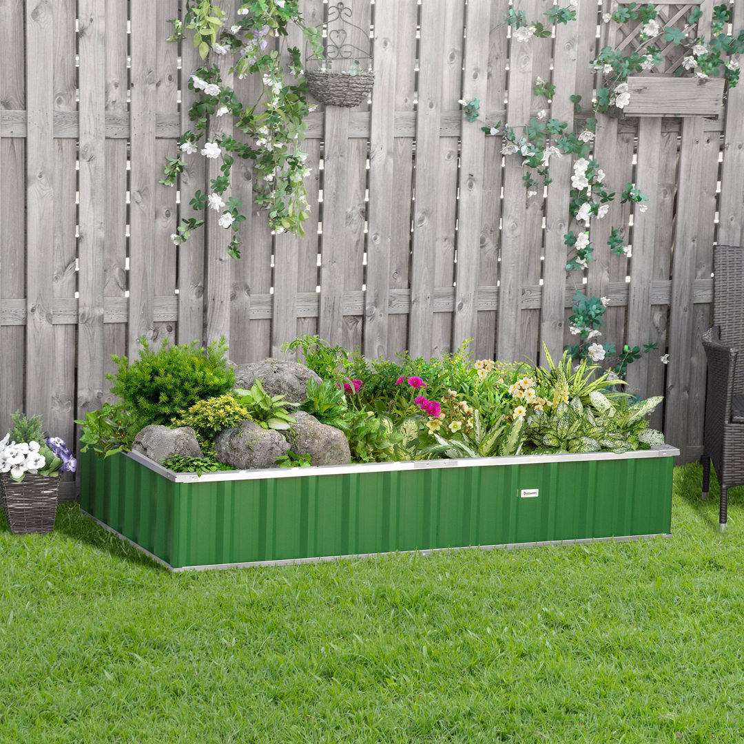3 ft x 5.5 ft Metal Raised Garden Bed Outsunny 