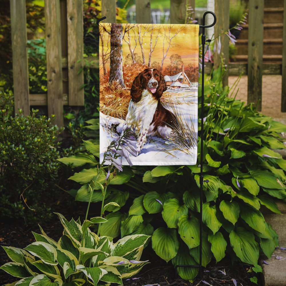 Springer Spaniel by Don Squires 2-Sided Garden Flag Caroline's Treasures 