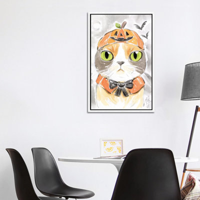 Cat - Pumpkin by Martin Hsu - Painting on Canvas