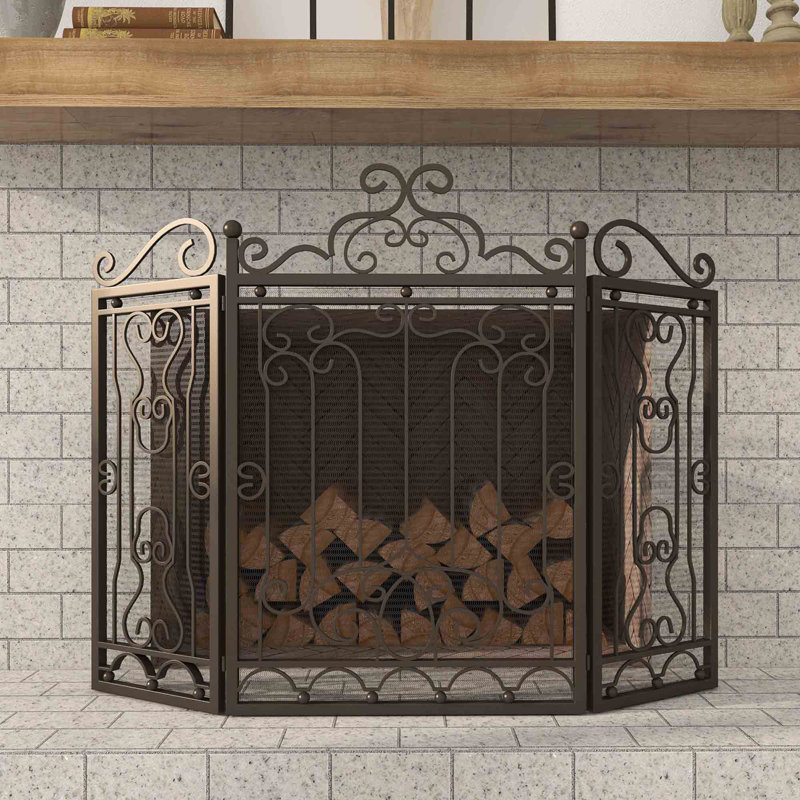 Alviso Iron Fireplace Screen