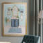 «Blue Bath II», peinture sur toile encadrée-534851863-534851862