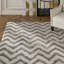 Tapis gris / blanc touffeté à la main Hempstead-20207776