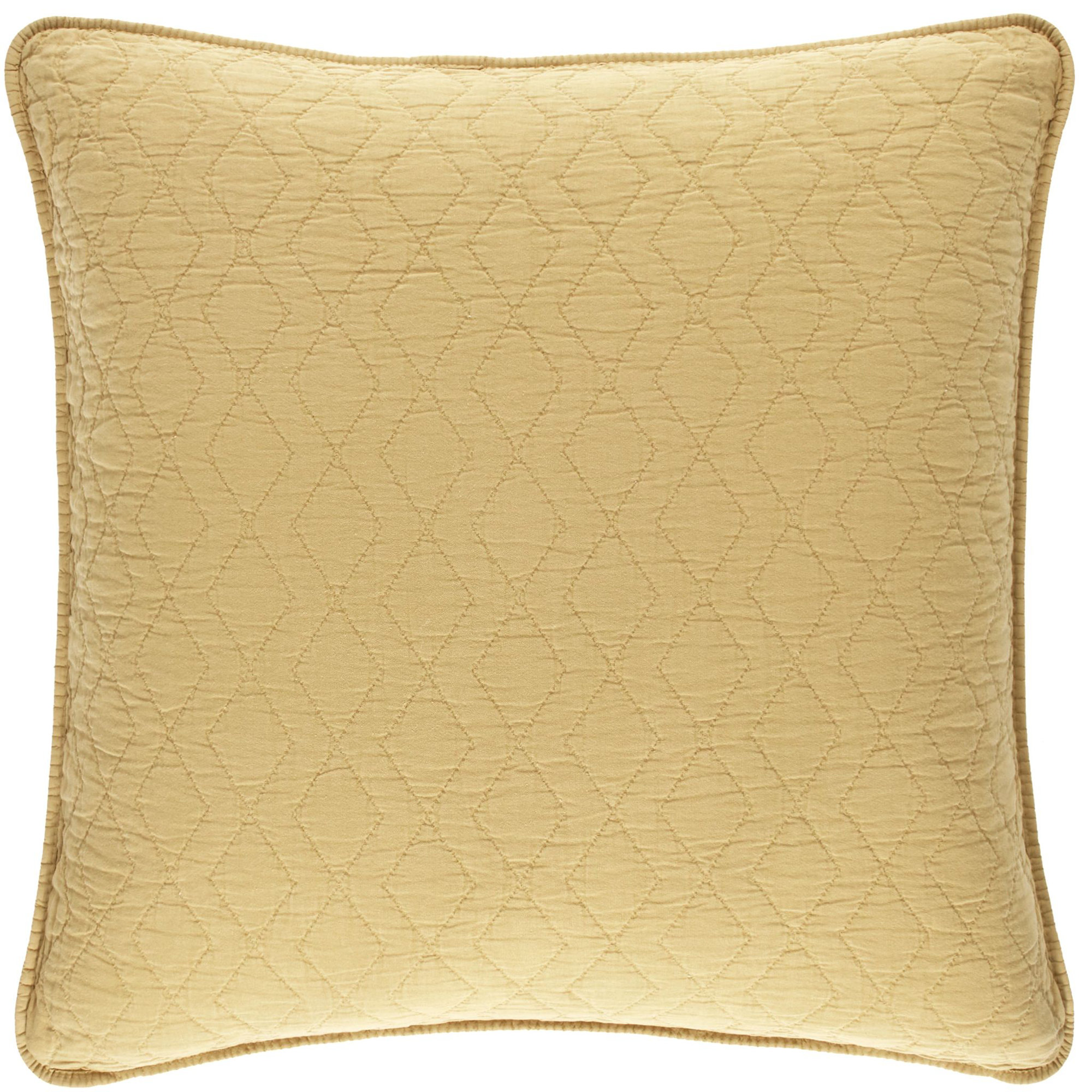Birdie Quilted Sham, Euro, Gold