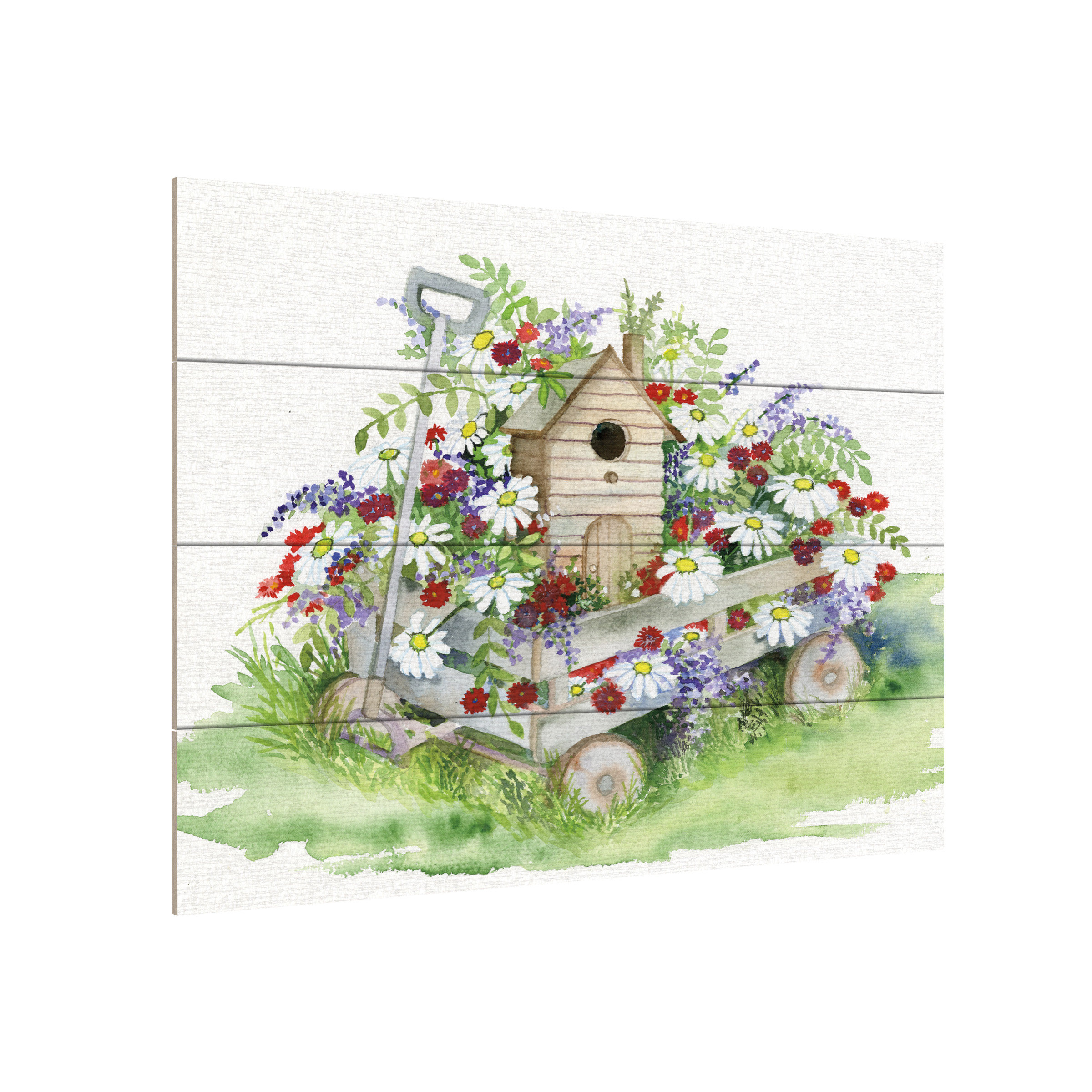 Trademark Fine Art Kathleen Parr McKenna 'Down Home VII' Wood Slat Art ...
