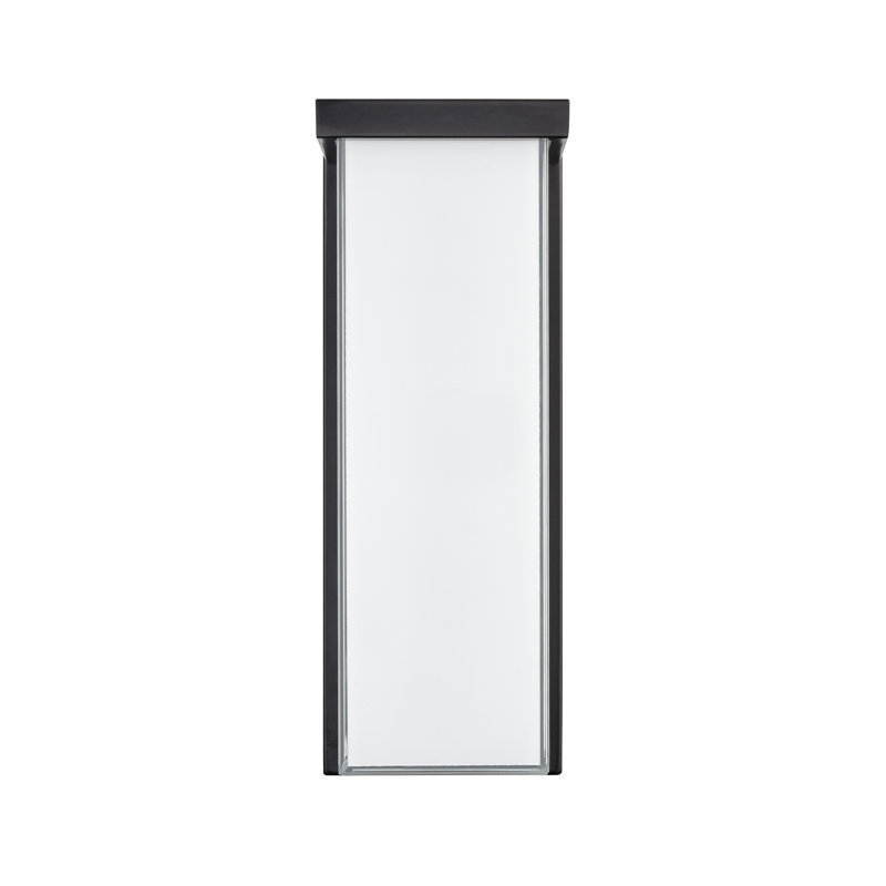 Krishav Integrated LED Outdoor Wall Sconce, 14" H x 5" W x 4.92" D