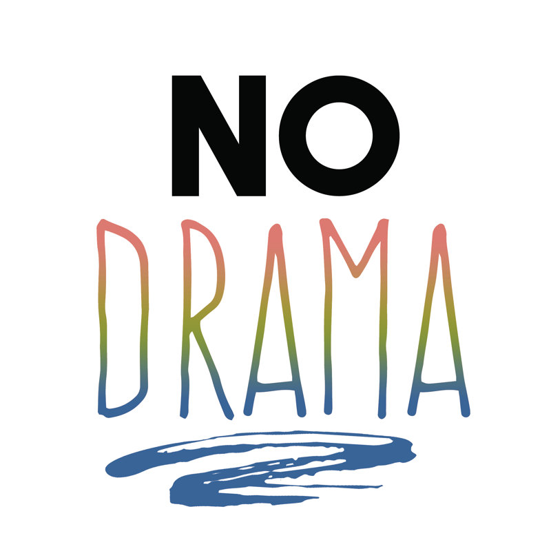 No Drama Rainbow - Wrapped Canvas Print, 30cm H x 30cm W x 3.8cm D